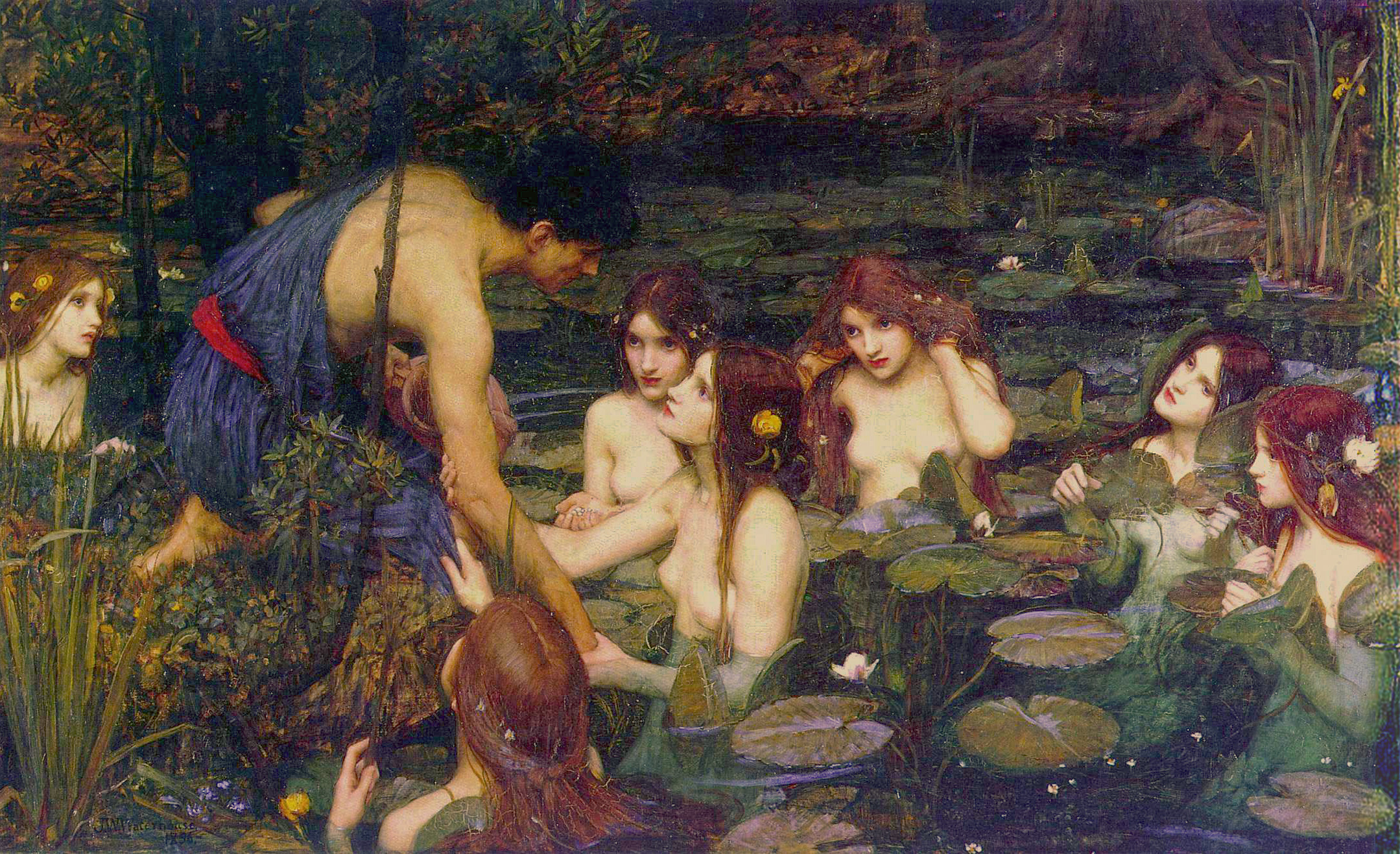 John William Waterhouse. Nymphs